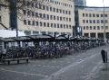 A parking lot...for bikes. You see this everywhere in Holland