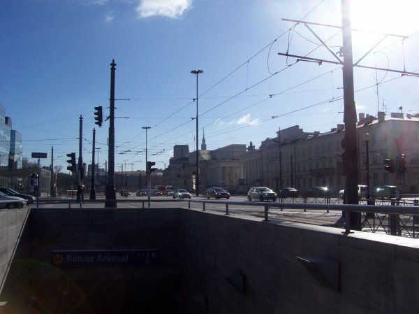 Ratuz Arsenal Metro station, close to the Old Town 