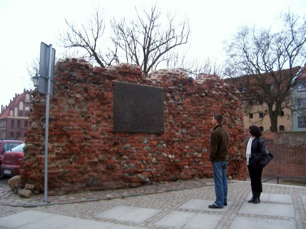 Inscription about the Teutonic Knights Castle