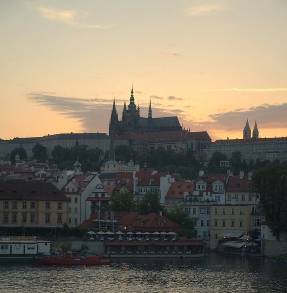 An awesome view of the Prague Castle