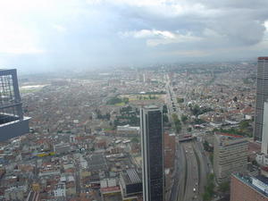 Bogota from the top of the Colpatria Tower