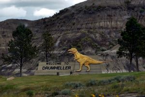 Drumheller, the dinosaur town