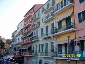 Colorful Italian flats in Genoa