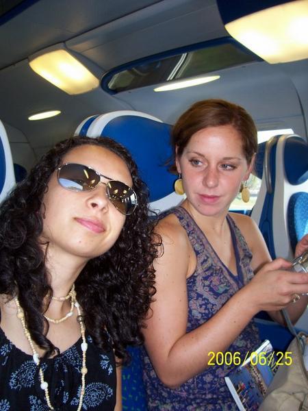 In the train on our way to Venice