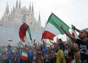 Italia wins the world cup- craziness!