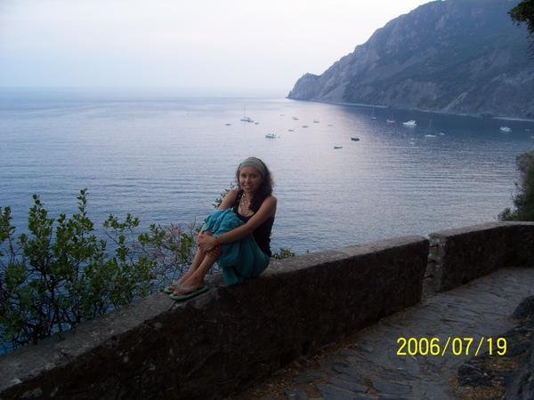 Monterosso al Mare The Blue and cristal clear Mediterranea Sea in the coast of Liguria