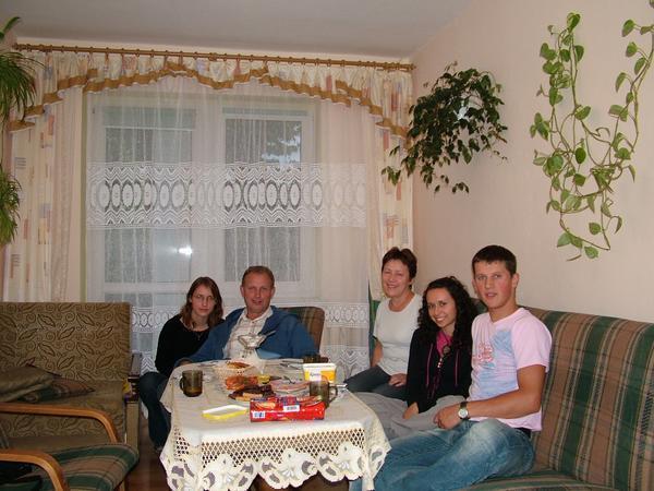 Visiting Maciej's host family