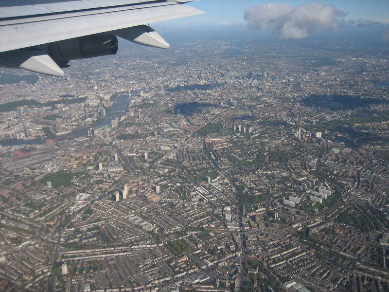 Flying in to Heathrow..