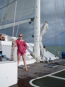 Me at the catamaran