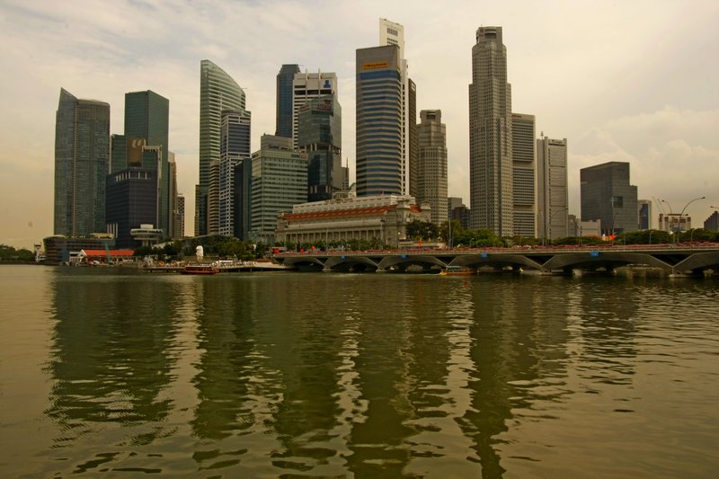 View from the Esplanade on the city