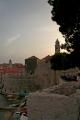 Dubrovnik City walls at sunset