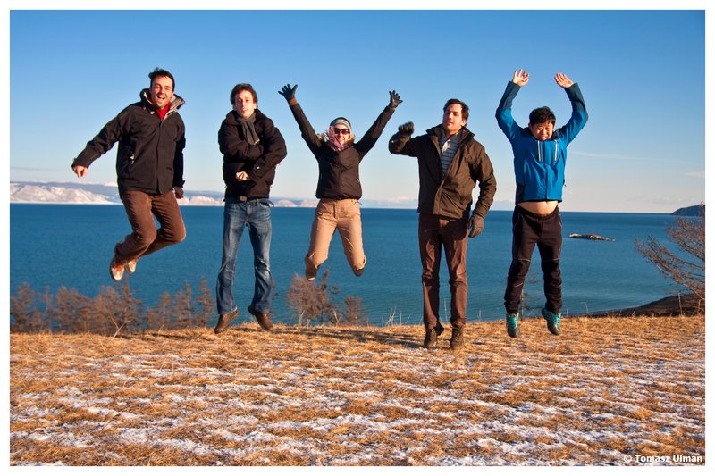 group jumping photo