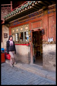 souvenir shop in the Hanging Monastery