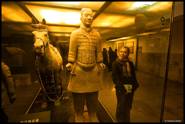 with the Terracotta Warrior