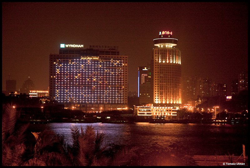 view of Xiamen at night