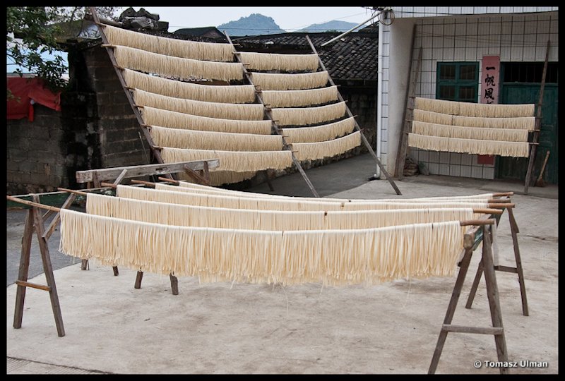 drying noodles