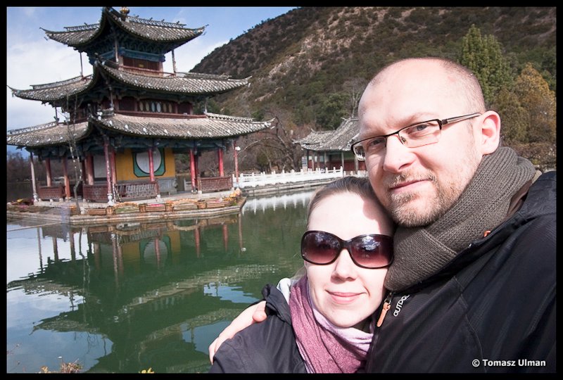 Us an the Lake Pagoda