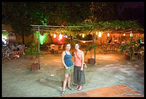 Beata and Fanny in Kampot guestouse