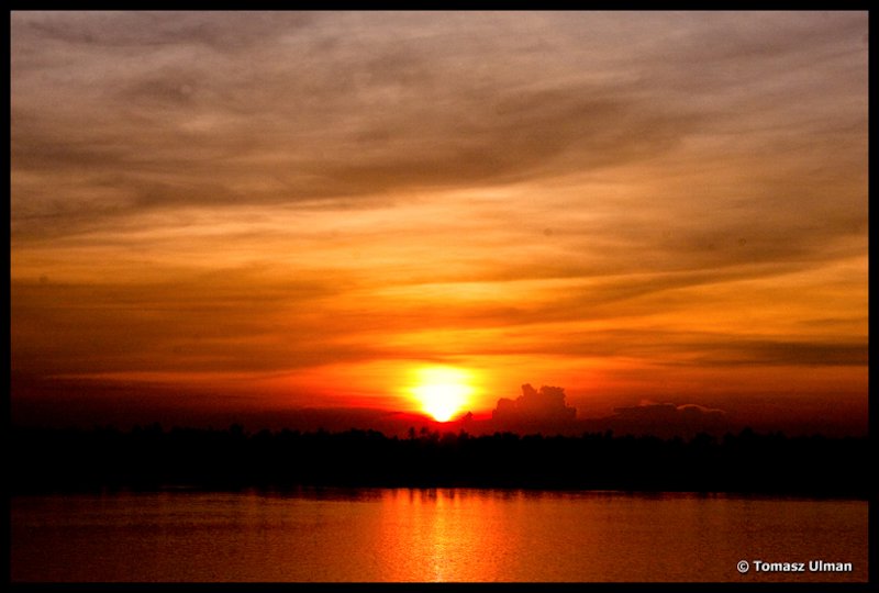 sunset over Mekong