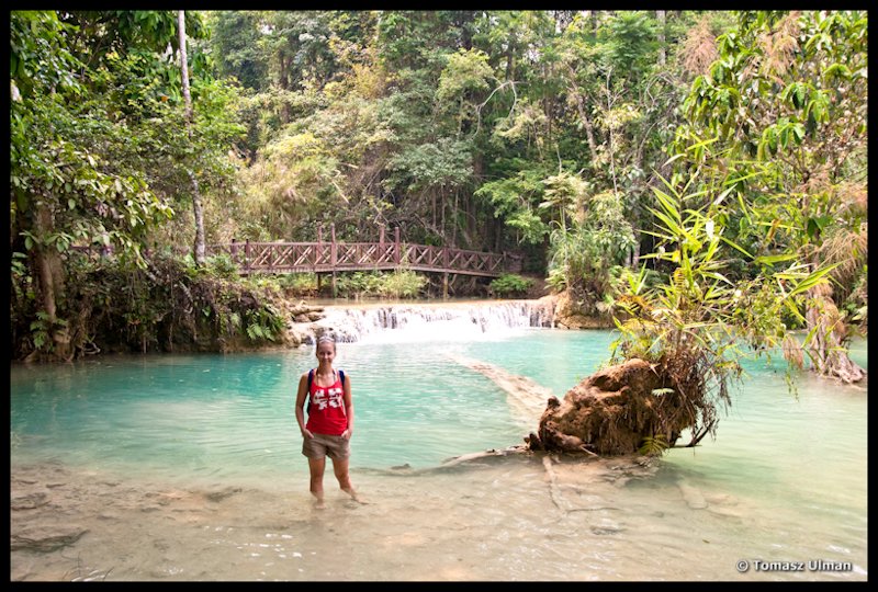 turquoise waterfall pool