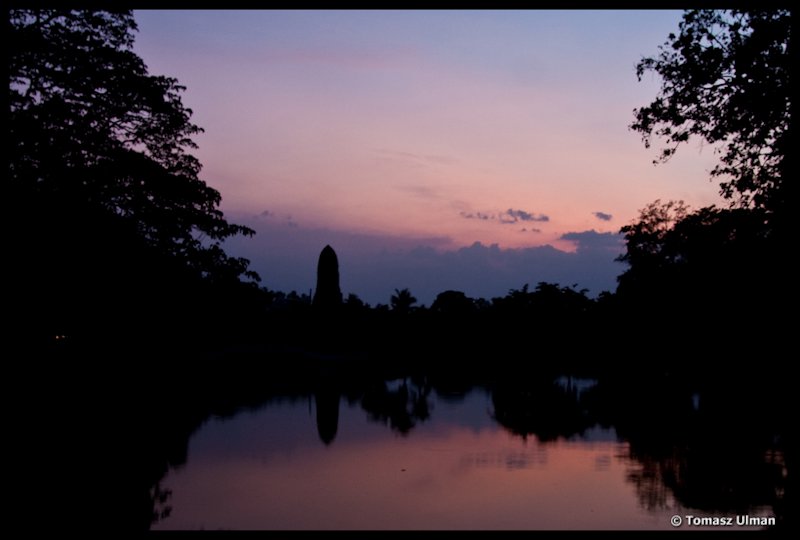 twilight in Ayutthaya