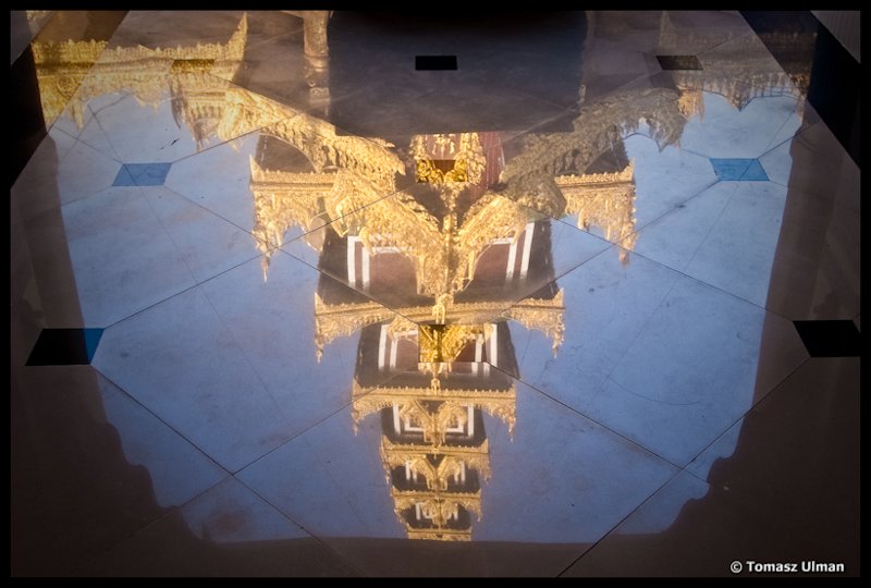 reflection in polished floor