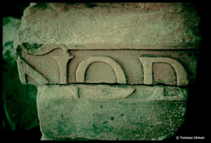 old stone writing