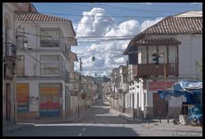 empty streets of Sucre