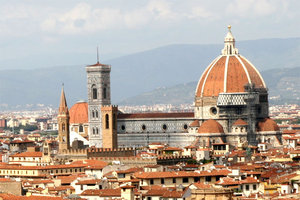 The red roof tops of Florence