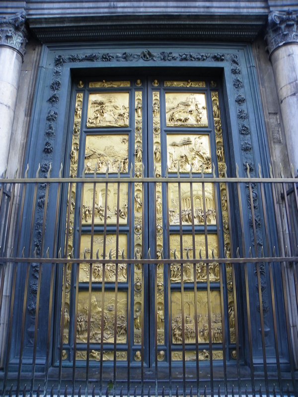 Baptistery bronze doors