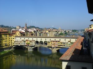 Bridges as seen from Uffizi