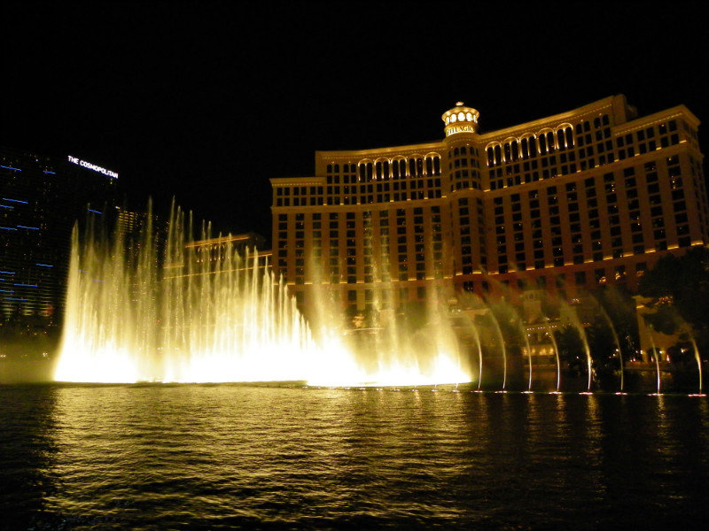 Bellagio Fountains by Night