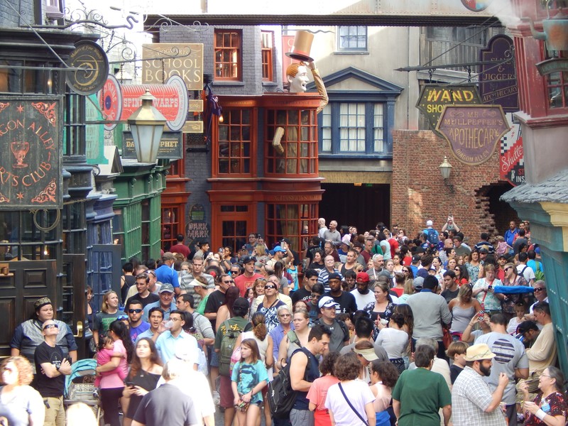 Diagon Alley - very crowded
