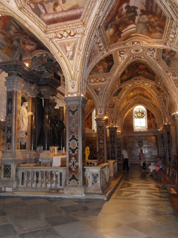 Inside the fabulous Amalfi cathedral