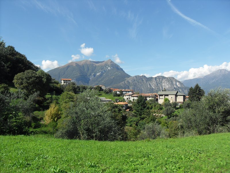 A view of the mountains around Lake Como