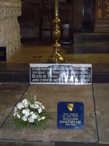 The Grave of the Bard -Holy Trinity Church Stratford-upon-Avon