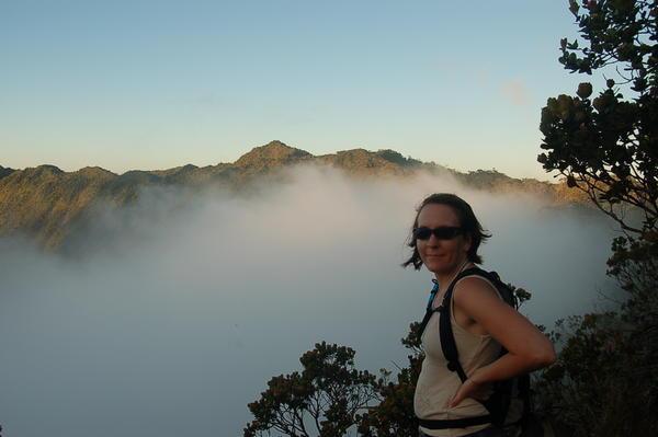 Hiking above the clouds