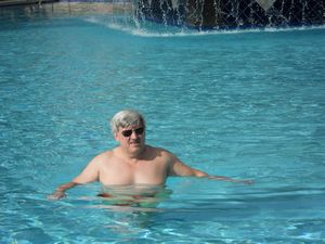 Jim in pool