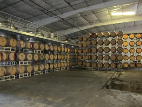 The wine barrels... if only we could have taken one home!