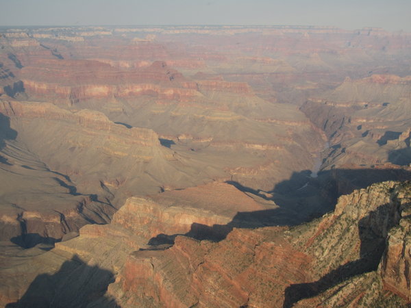 Bird's eye view of the canyon