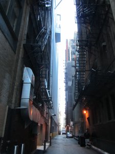 Downtown alleyway