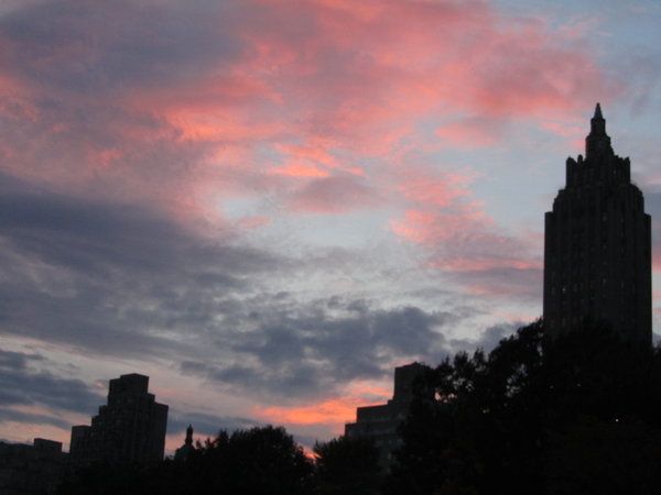 Sunset over Central Park