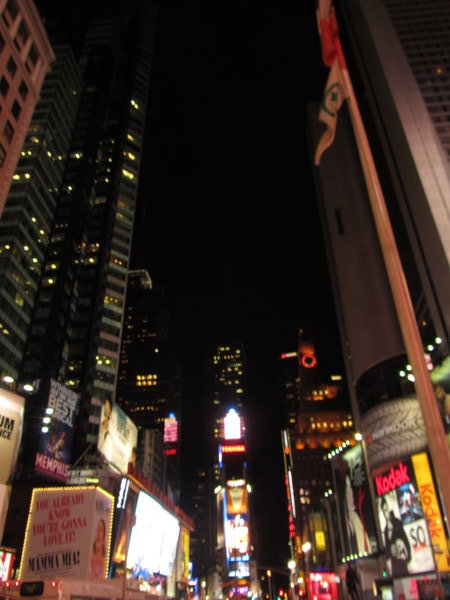 New York lights in Times Square