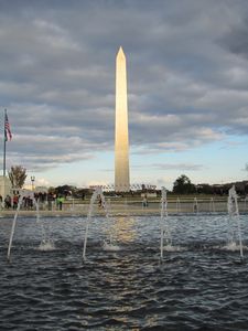 Imposing skyline over the Washington Monument
