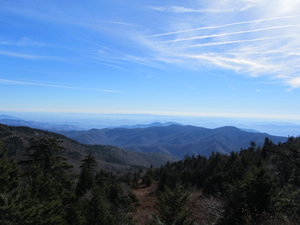 View from the top of Mt Mitchell