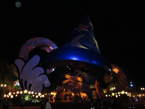 Disney Studios at night