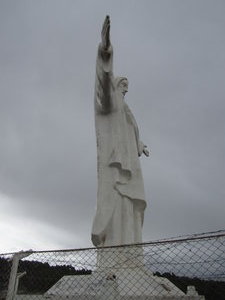 Statue over Cusco