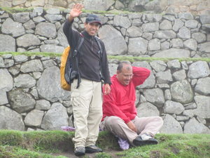 Our Inca Trail tour guides, Ef and Jesus