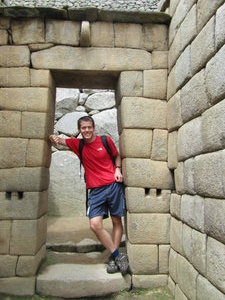 Ben posing in one of the Inca sites