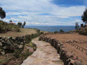 On Taquile island on Lake Titicaca